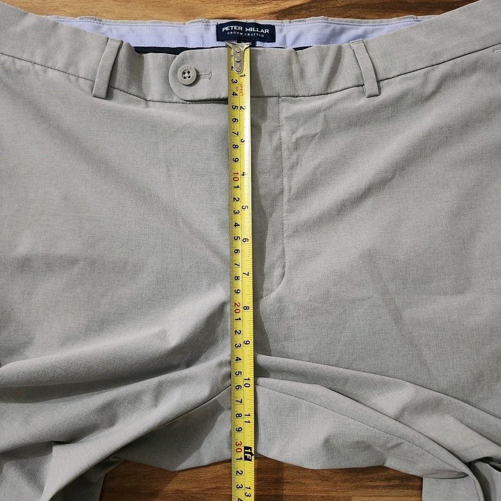 Peter Millar Crown Crafted Surge Performance Trouser Pants Gale Grey 36×34 Euc - Picture 6 of 16
